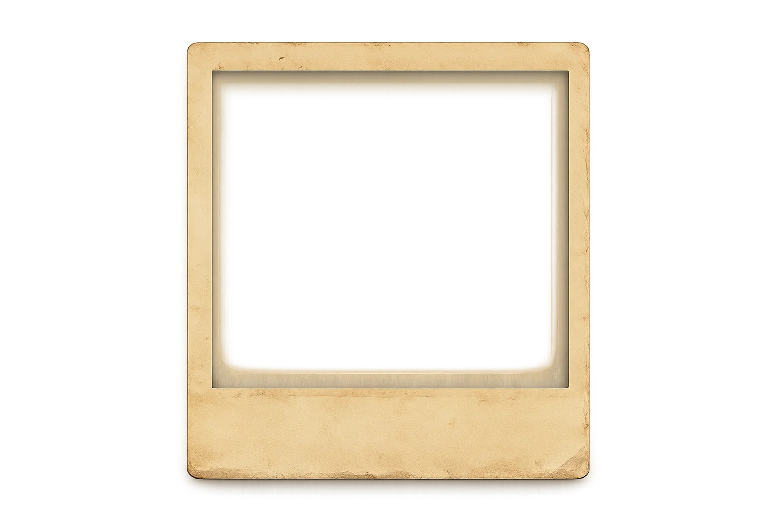 Vergilbtes Polaroid-Icon, das zur Galerie des Grauens führt